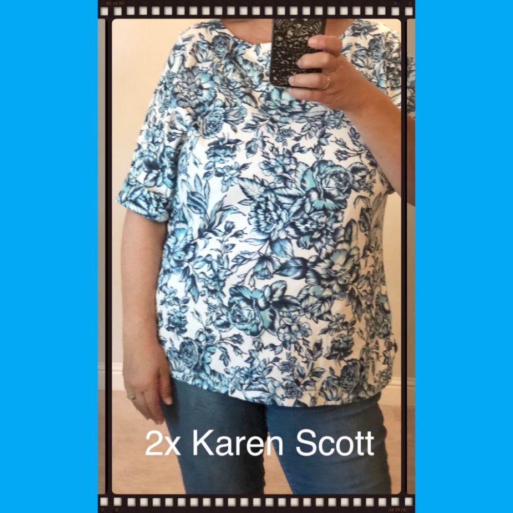 Plus Size Clothing Karen Scott T-shirt NWT 2x